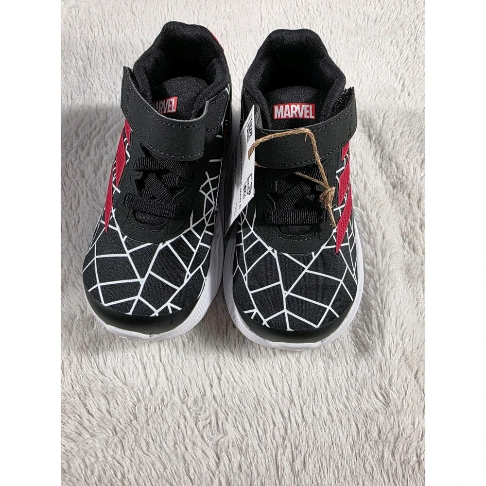 NEW Adidas Duramo Spider-Man El Boys Shoes Sneakers‎ Toddlers 4K